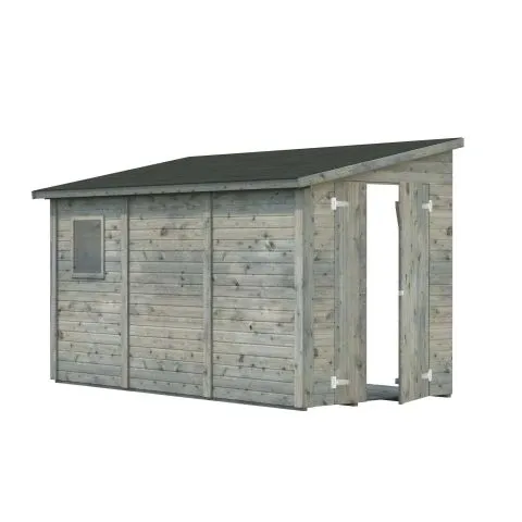 Kampanj Mia Palmako Förråd 5,5 m²/inv. 5,2 m², grå impregnerad